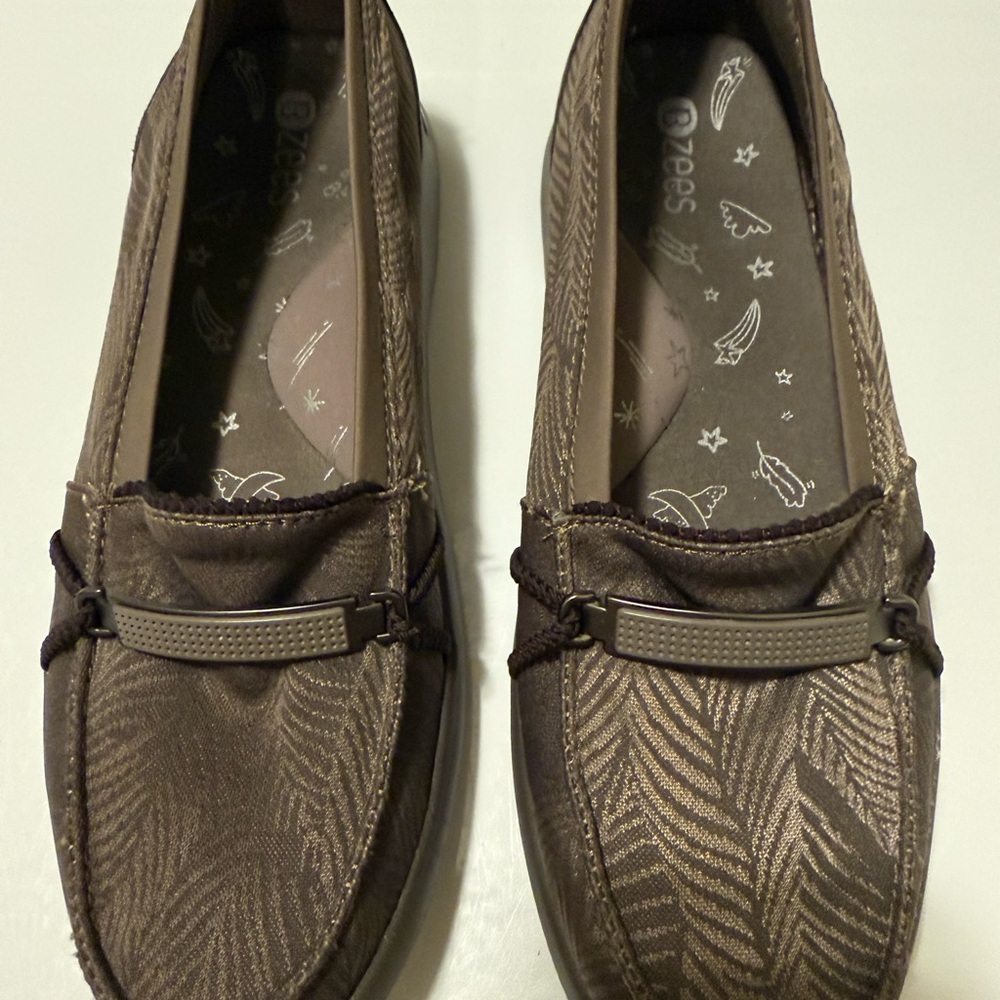 Women's Brown Slip-On Loafer Flats
